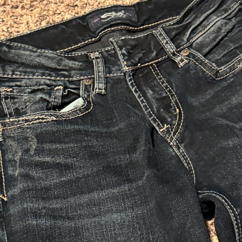 Silver Jeans Women's Black Skinny Jeans - Picture 4 of 8